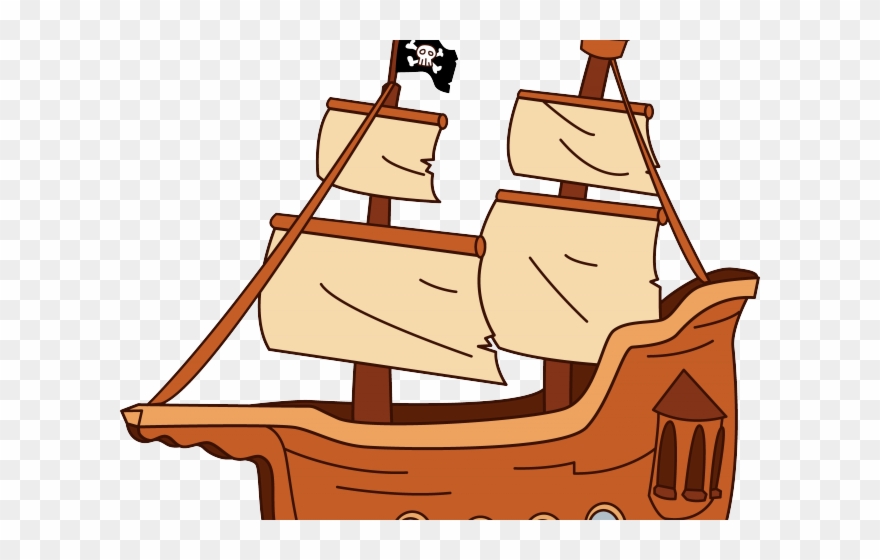 Old Sailing Ships Clipart Pirate Ship - Pirate Ship Clip Art - Png Download