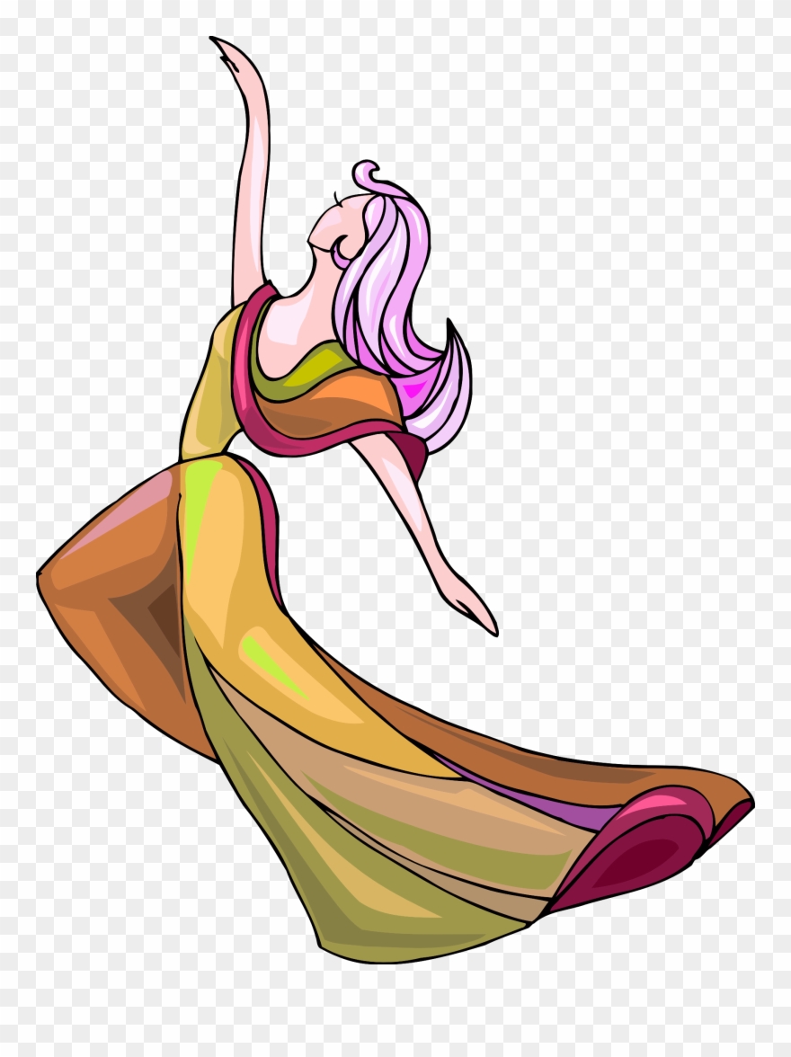 Big Image - Gambar Penari Abstrak Clipart