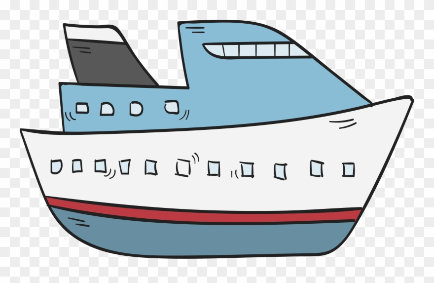 Cruise Drawing Water Transportation - Drawing Of Water Transport Clipart