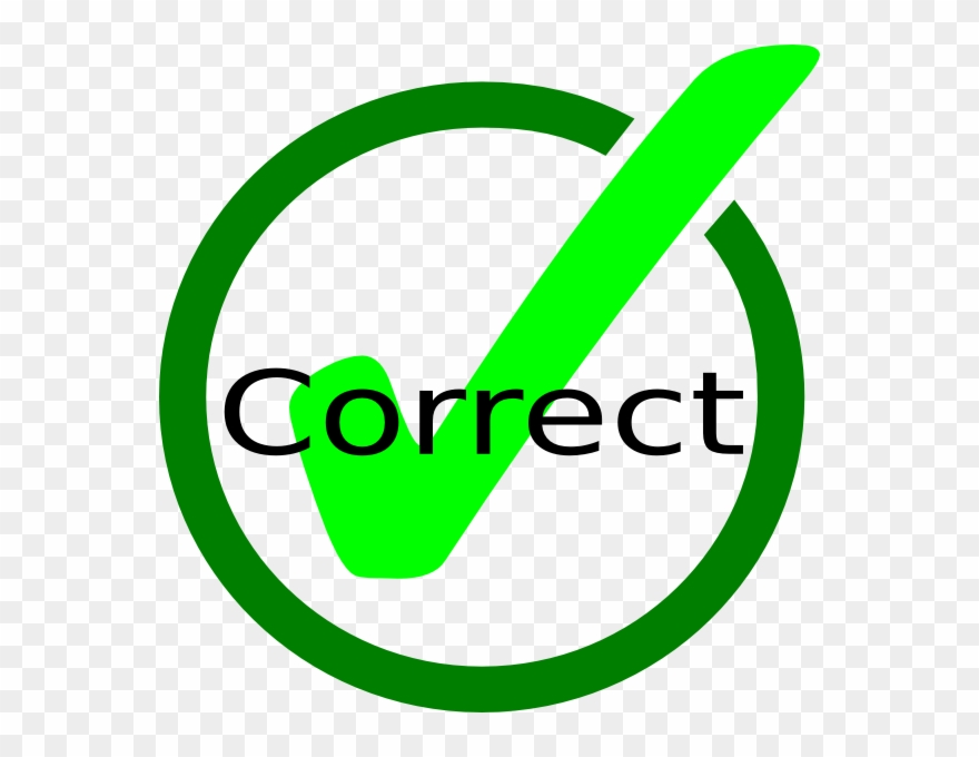 Correct Cliparts - Correct Clipart - Png Download