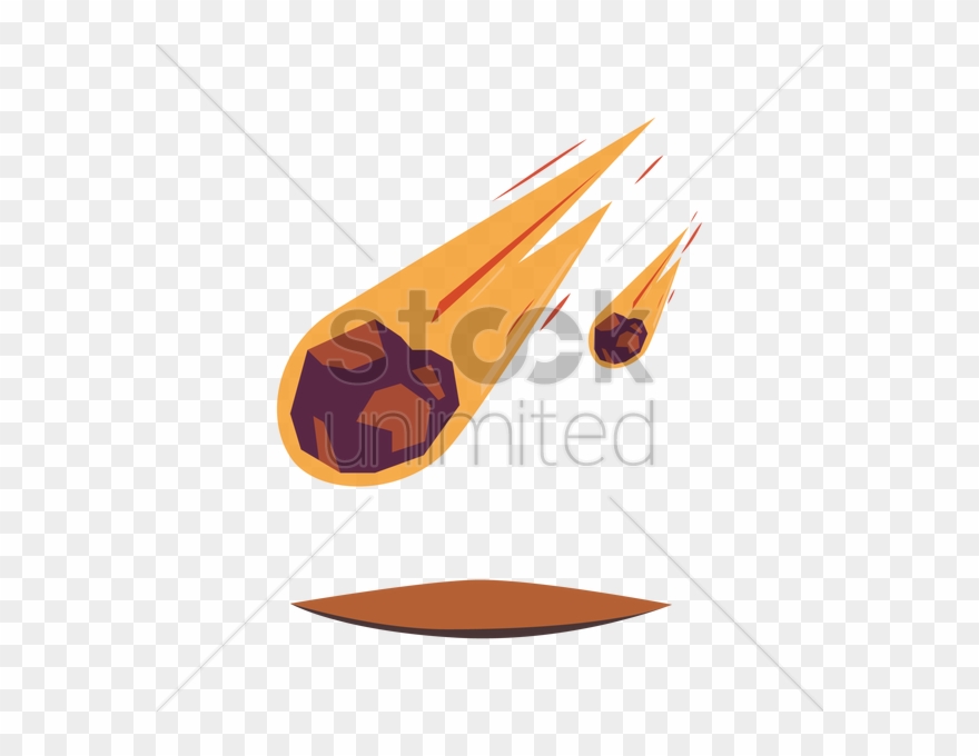Clipart Royalty Free Stock Asteroid Clipart Blue Fireball - Clip Art - Png Download