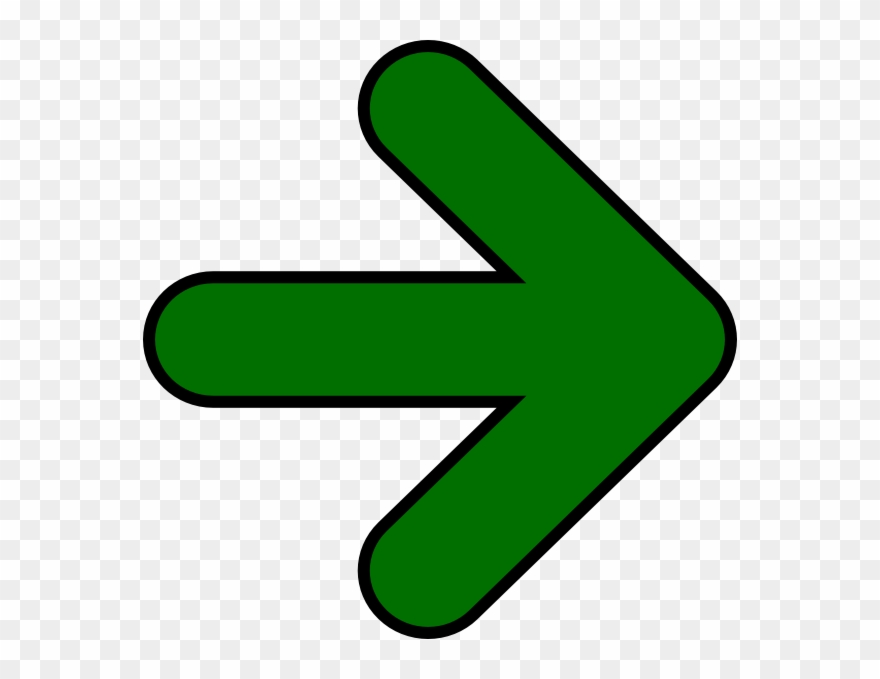Green Arrow To The Right Clipart