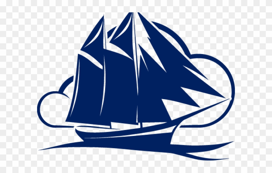 Sailing Ship Clipart Cloud - Ship - Png Download