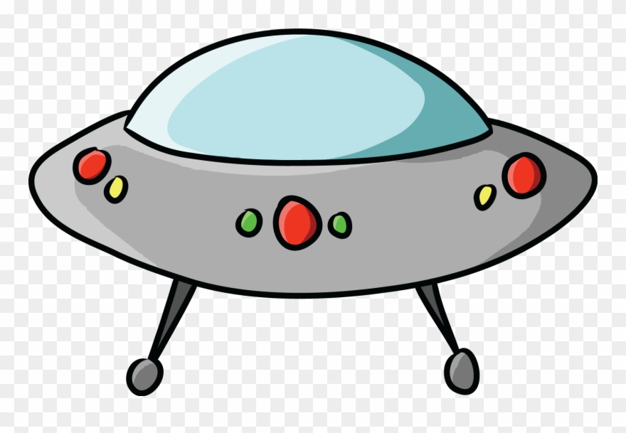 Spaceship Clipart Free - Alien Spaceship Clipart - Png Download