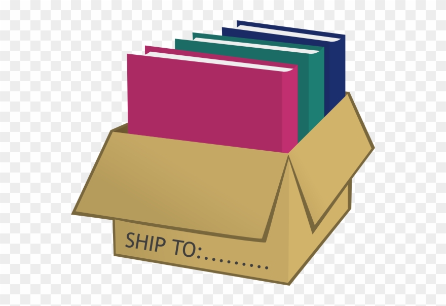 Free Shipping Clipart - Book In The Box Clipart - Png Download