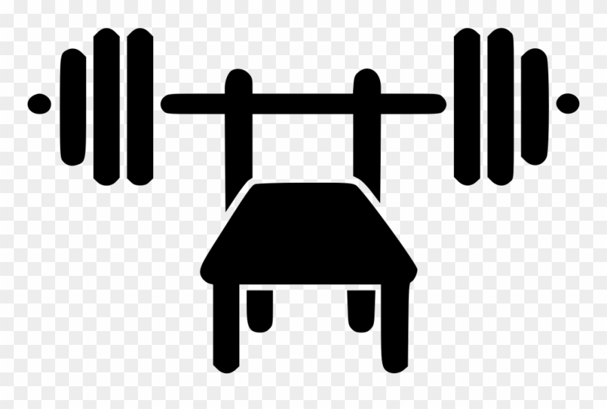 Exercise Bench Clipart Word Art - Bench Press Logo - Png Download