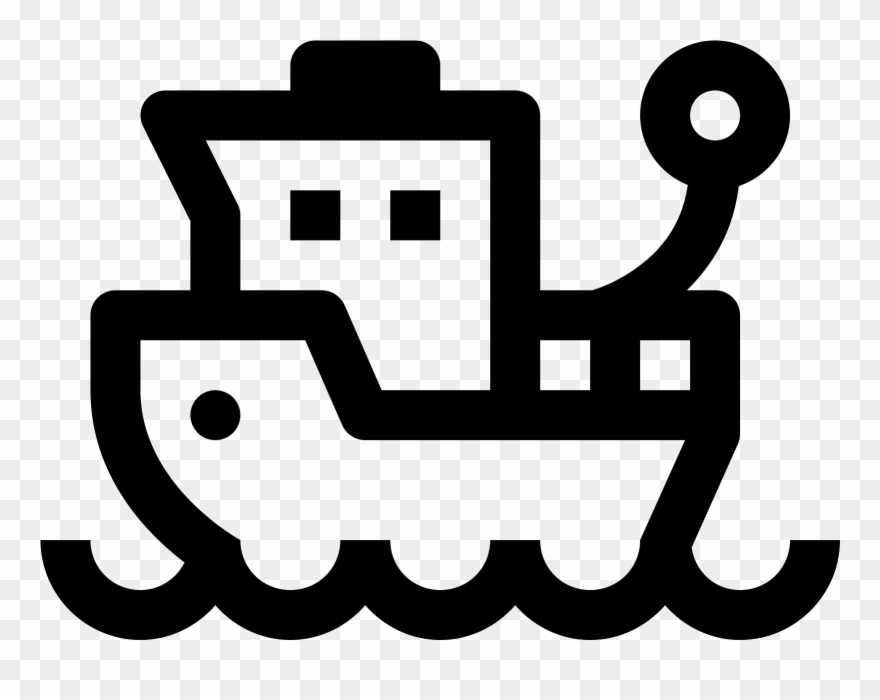 Moored Boat Icon - Icon Clipart