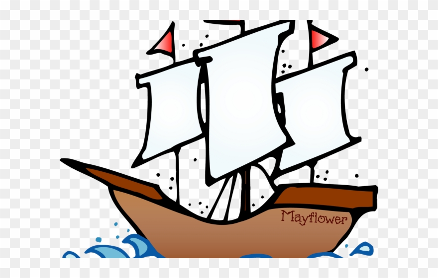 Sailing Ship Clipart Flower - Christopher Columbus Ship Clipart - Png Download