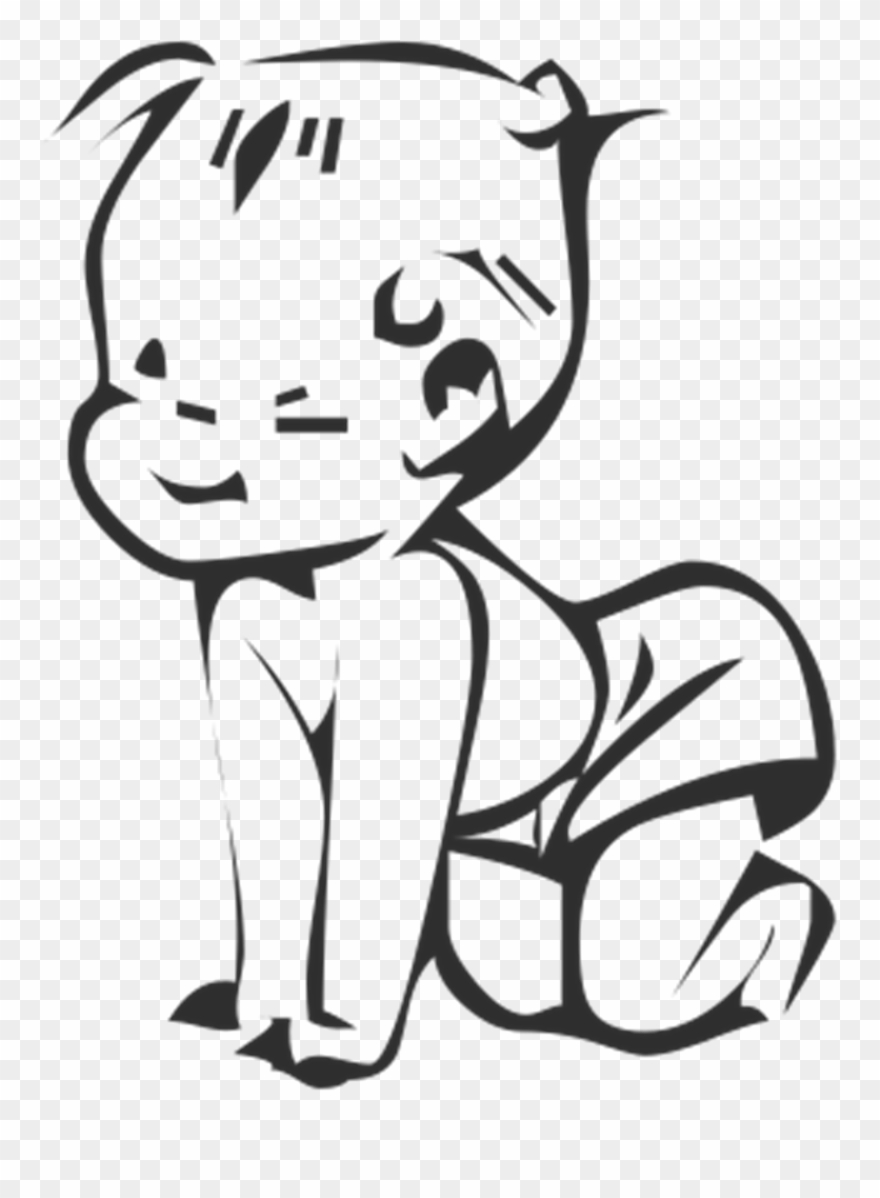 Art - Prolife Baby - Square Car Magnet Clipart