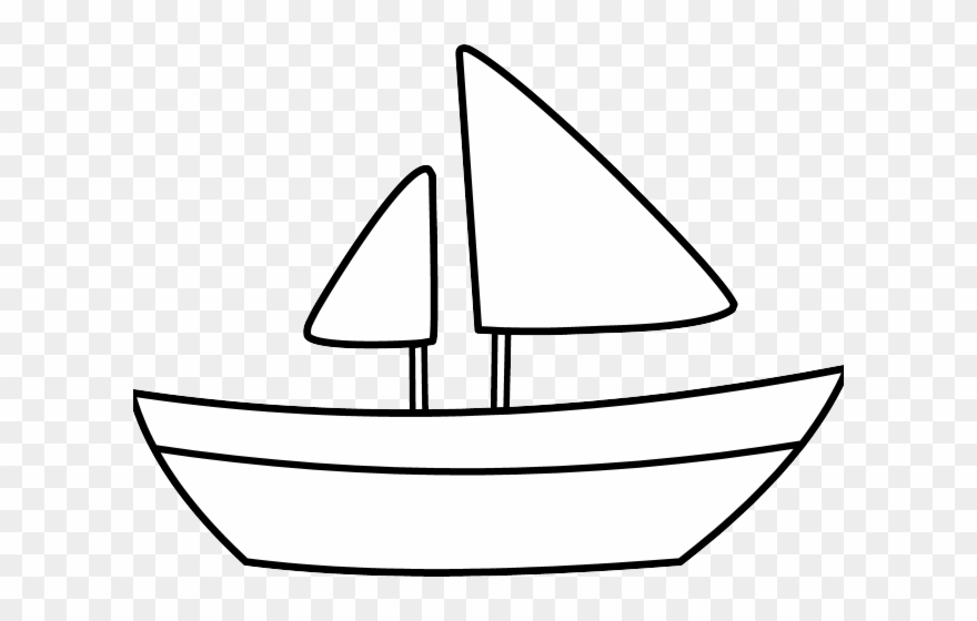 Sailboat Clipart Dinghy - Clip Art - Png Download