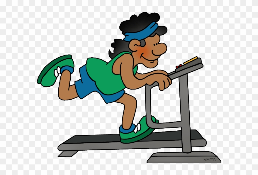 Exercise Bench Clipart Exercise Class - Clipart Treadmill - Png Download