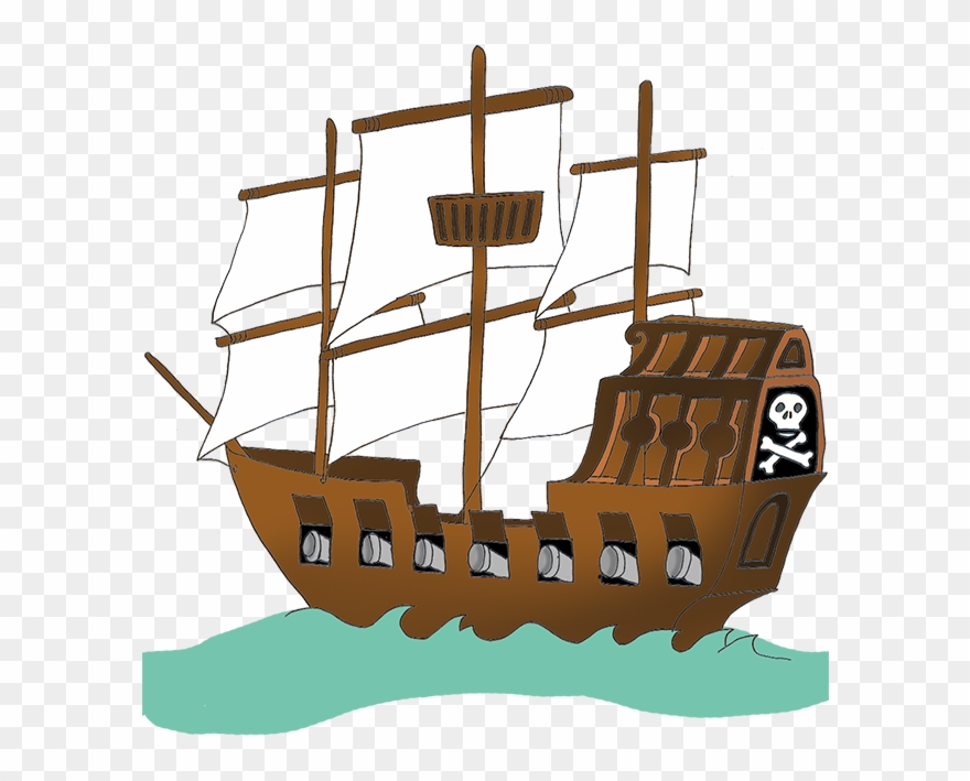 Pirate Ship Clipart For Kids - Pirate Ship Clipart Png Transparent Png
