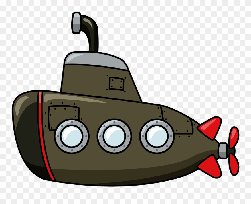 Free To Use Public Domain Boat Clip Art - Submarine Cartoon - Png Download