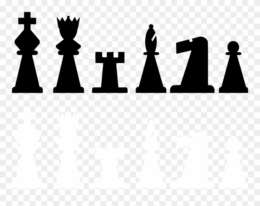 2d Chess Set - Chess Pieces Clip Art - Png Download