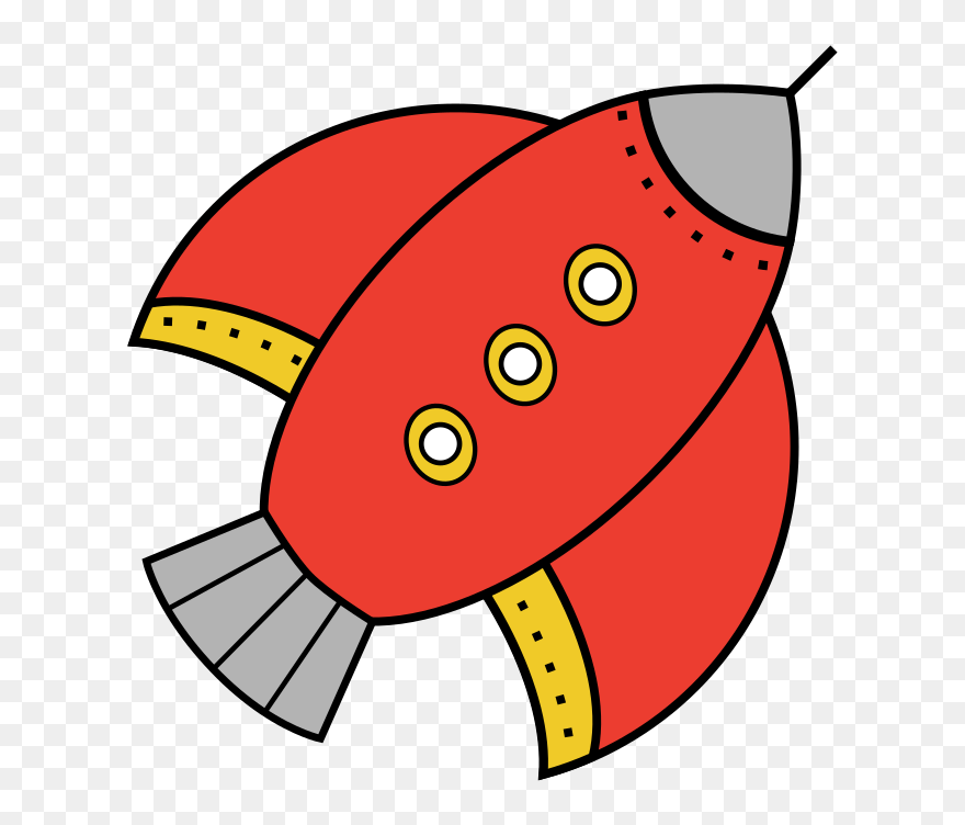 Rocketship Clip Art Rocket Ship - Red Rocket Ship - Png Download