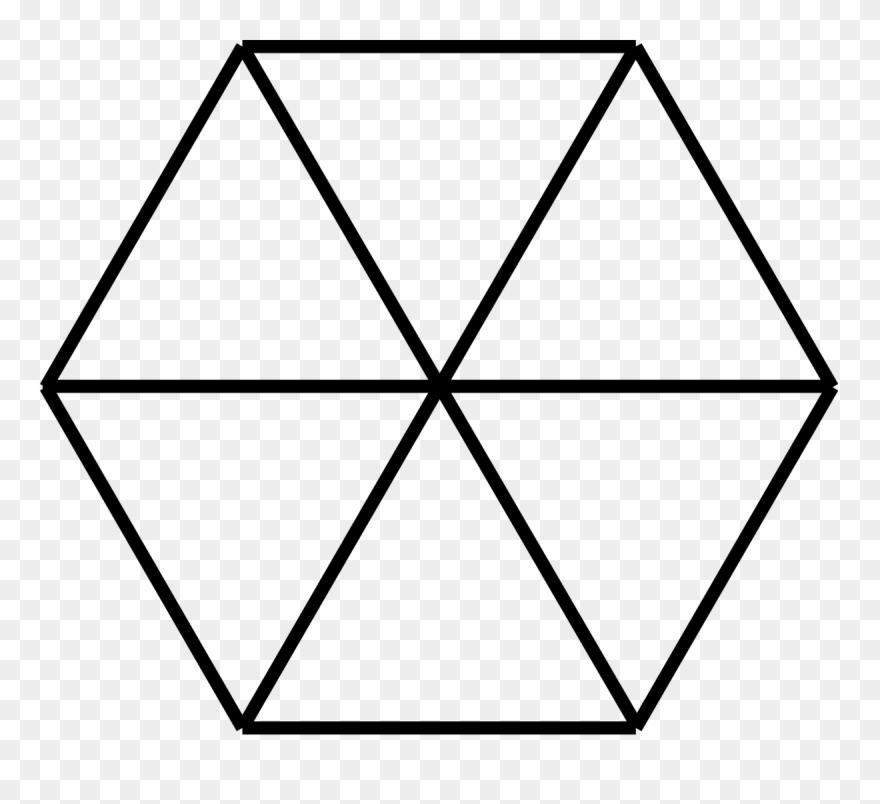 Outline Image Of Hexagon Clipart
