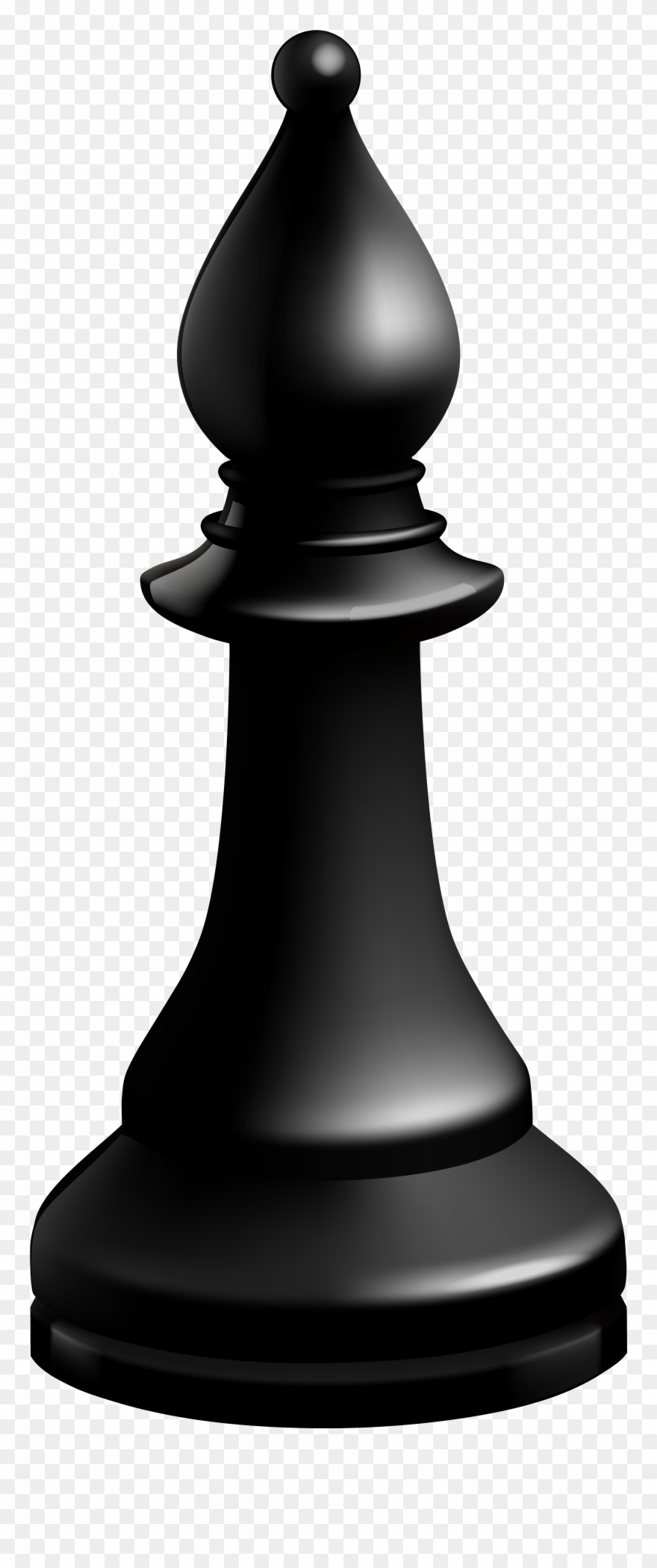 Bishop Black Chess Piece Png Clip Art - Chess Bishop Png Transparent Png