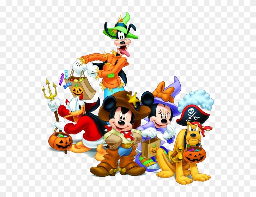 Disneyland Clipart Cruise Halloween Disney - Mickey And Friends Halloween - Png Download