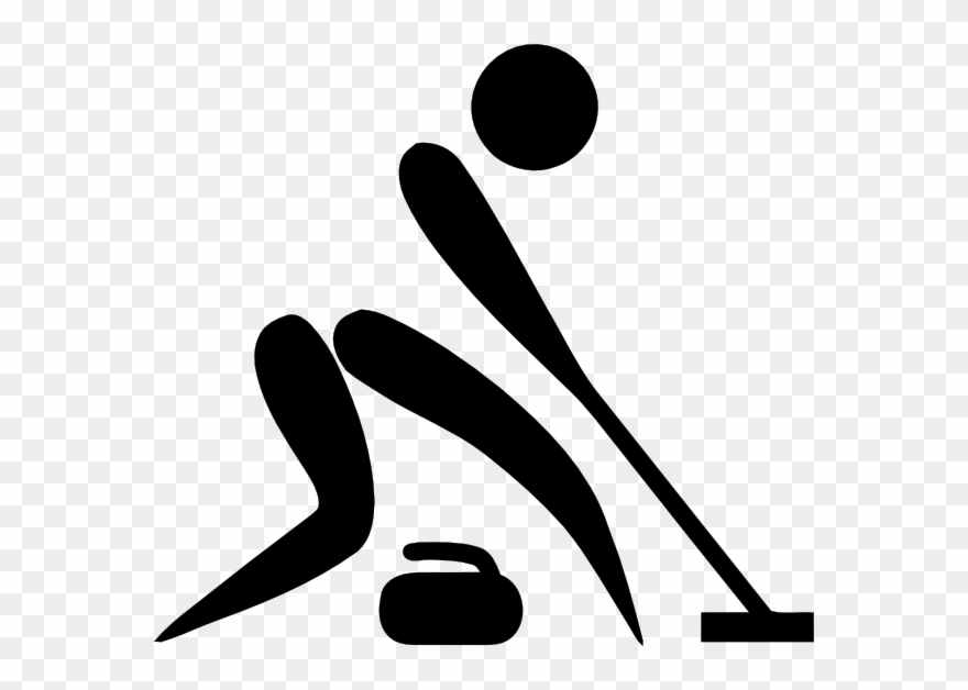Free Vector Olympic Sports Curling Pictogram Clip Art - Winter Olympic Sports Clipart - Png Download