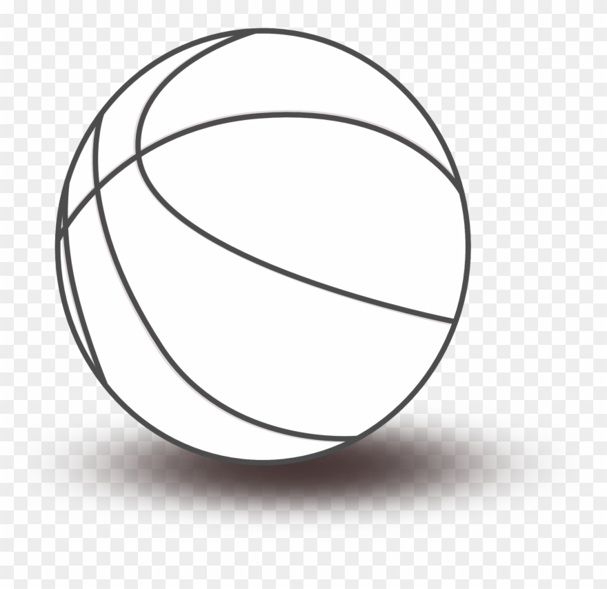 Basketball Black And White Black And White Basketball - Toys Clip Art Black And White - Png Download
