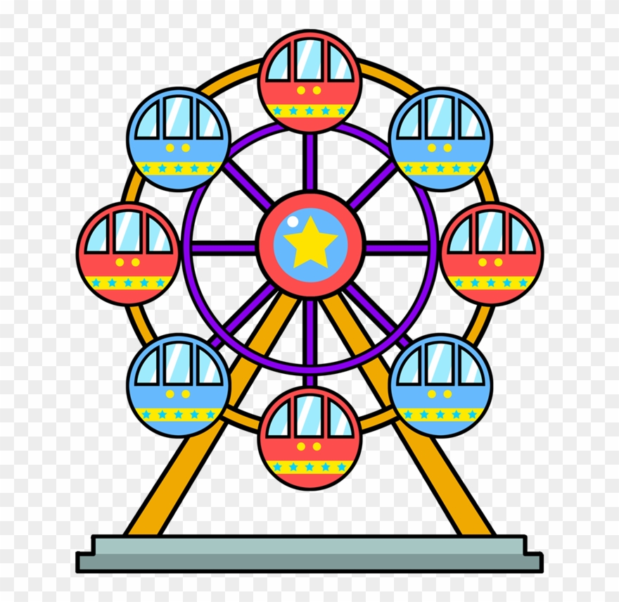 Cute Lighthouse Clipart - Ferris Wheel Clipart - Png Download