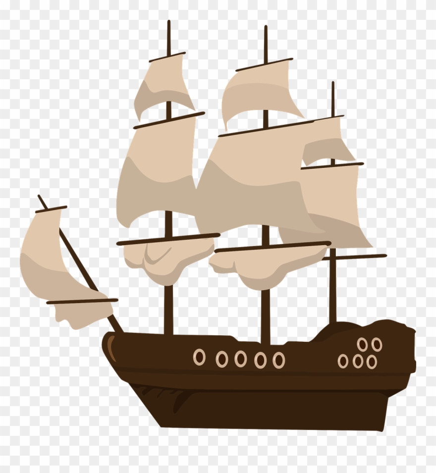 Pirate - Pirate Ship Clipart - Png Download