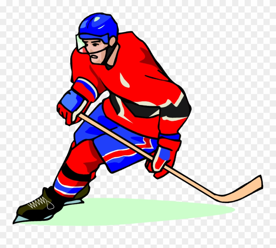 Free Hockey Player Vector Art Clip Art Image From Free - Hockey Free Clip Art - Png Download