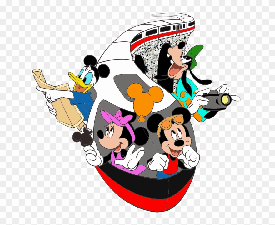 Disney Monorail Tierra De Disney, Parques Disney, Cosas - Disney Monorail Clipart - Png Download