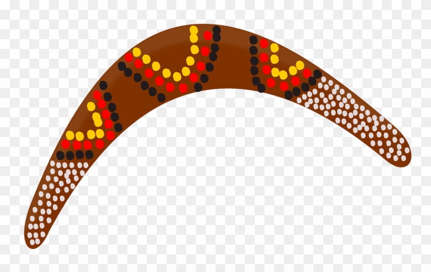 Indigenous Australian Art Boomerang Indigenous Australians - Boomerang Painting Clipart