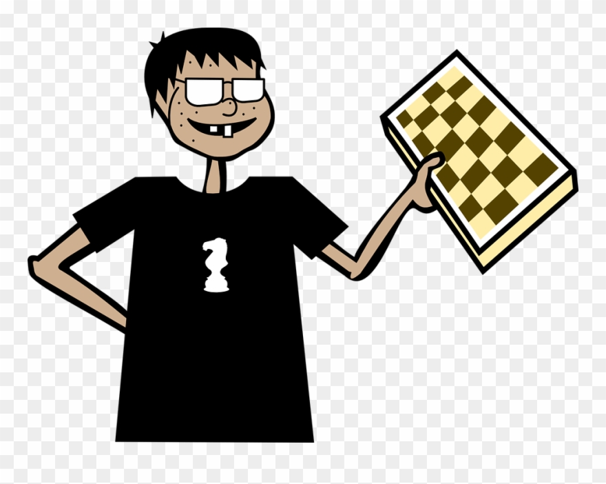 Free Chess Nerd Clip Art - Chess Geek - Png Download
