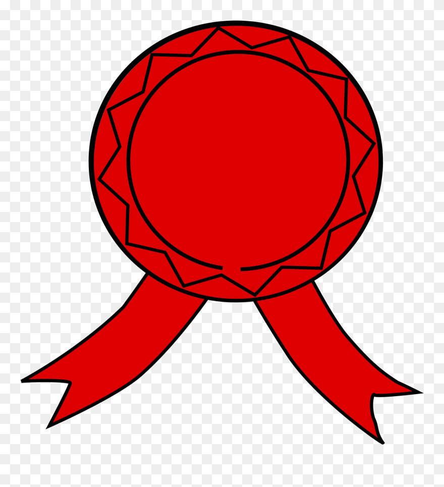 Red Badge Clip Art Free Vector - Red Badge - Png Download