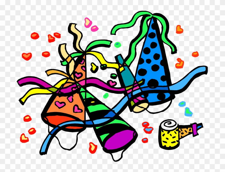 January Clip Art Images - Party Cartoon - Png Download