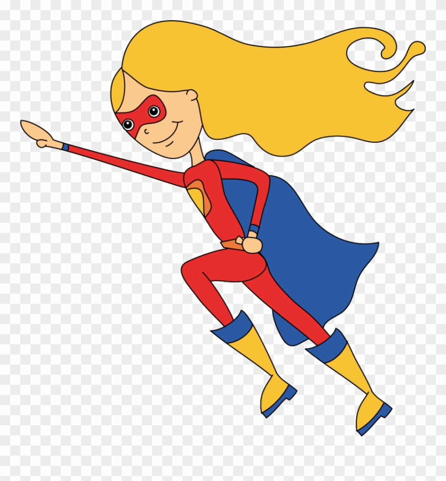 Superhero Girl Super Hero Clip Art Free Clipart Images - Superhero Clip Art Free - Png Download