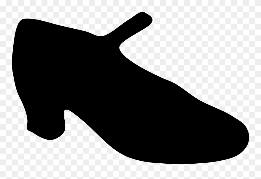 High Heeled Shoe Small Clipart 300pixel Size, Free - Tap Dance Shoes Silhouette - Png Download