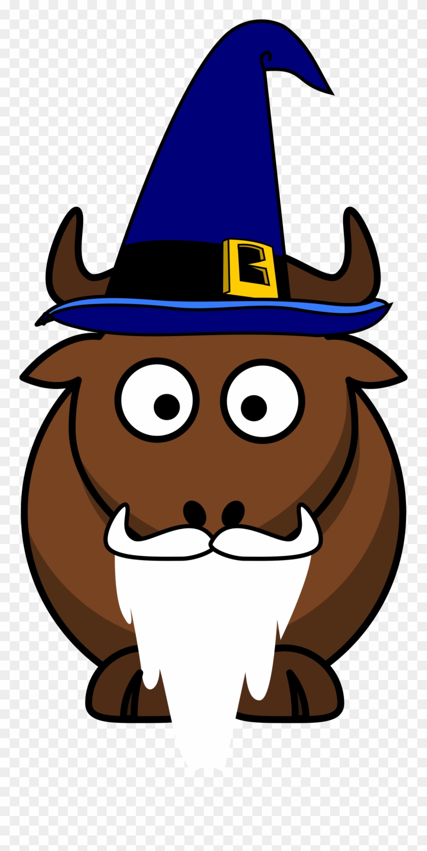 Cartoon Gnu Wizard Clipart By Ephemeralwaves - Gnu Cartoon - Png Download