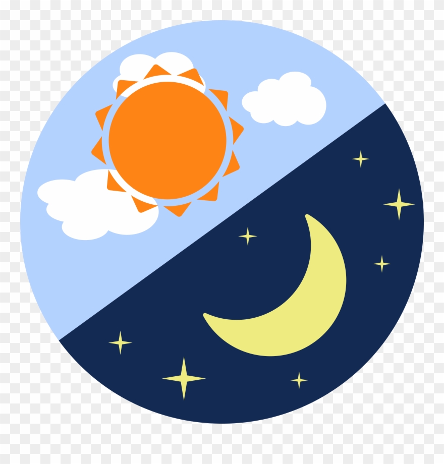 Night Clipart - Day And Night Clip Art - Png Download