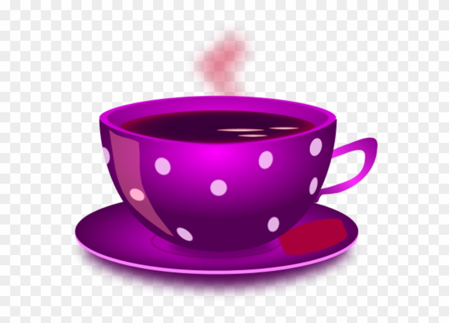 Cup Clipart Purple Tea - Clipart Of Tea Cup - Png Download