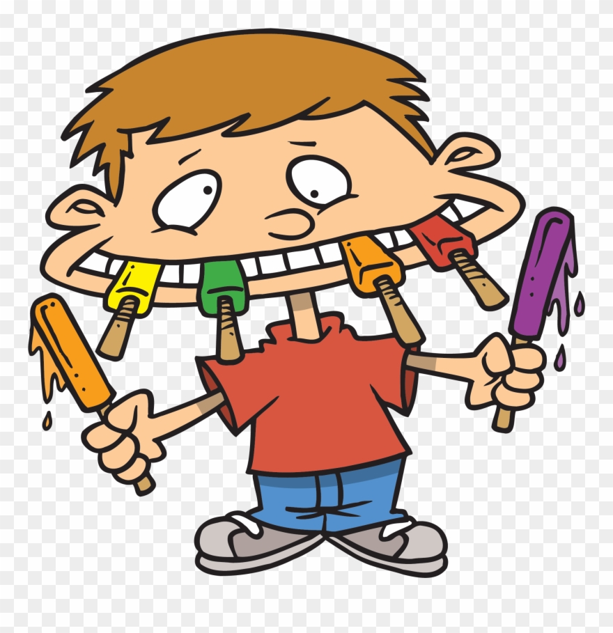 Unhealthy Food Clipart - Eating Junk Food Clipart - Png Download