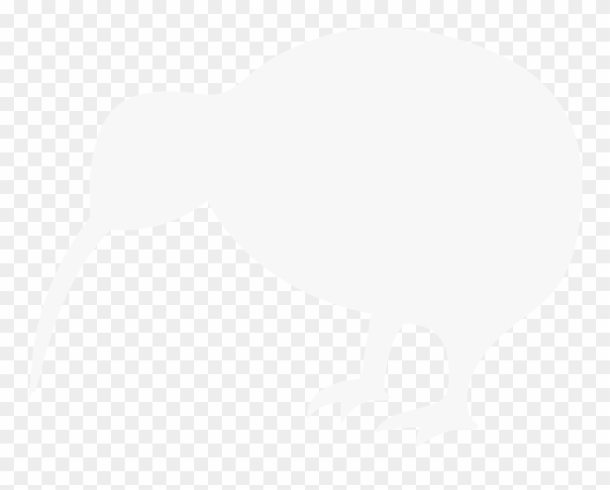 Svg Black And White Stock New Zealand Silhouette At - Kiwi Bird Black Background Clipart