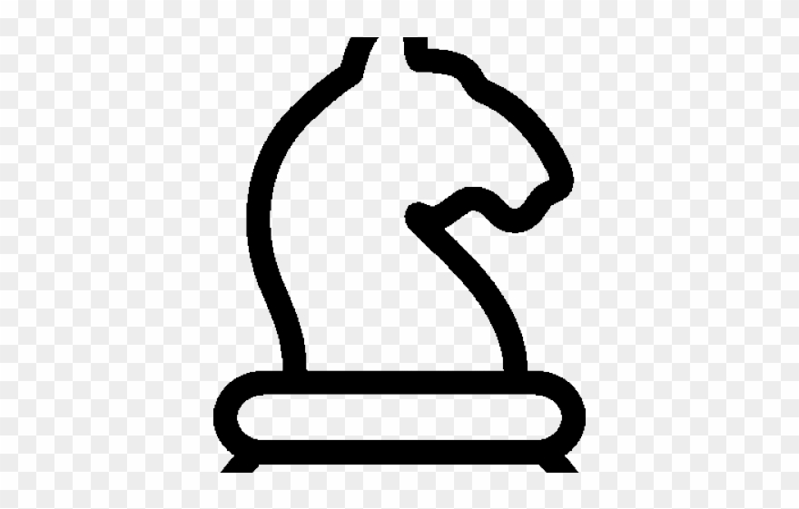 Chess Clipart White Knight - Icon - Png Download