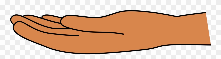 Clipart - Open - Hand - Open Hand Clipart - Png Download