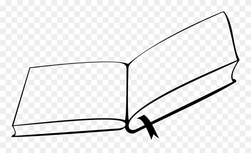 Open Book From Above - Open Book Clip Art - Png Download