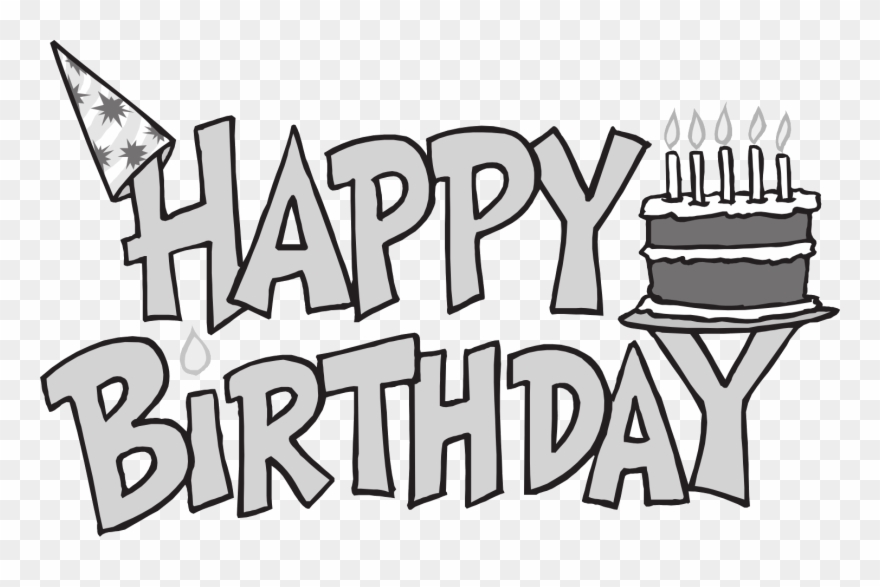 Graphic Royalty Free Library Clipart Happy Birthday - Happy Birthday Png Text Clipart Transparent Png