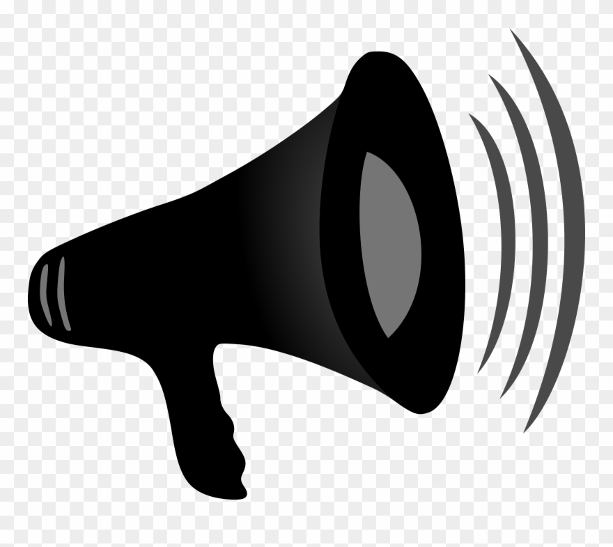 Birthday Banner Clipart - Megaphone Png Transparent Png