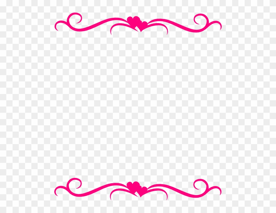 Set Of 6 Pairs Bridesmaids Pearl Studs, Bridesmaids - Vintage Border Pink Png Clipart