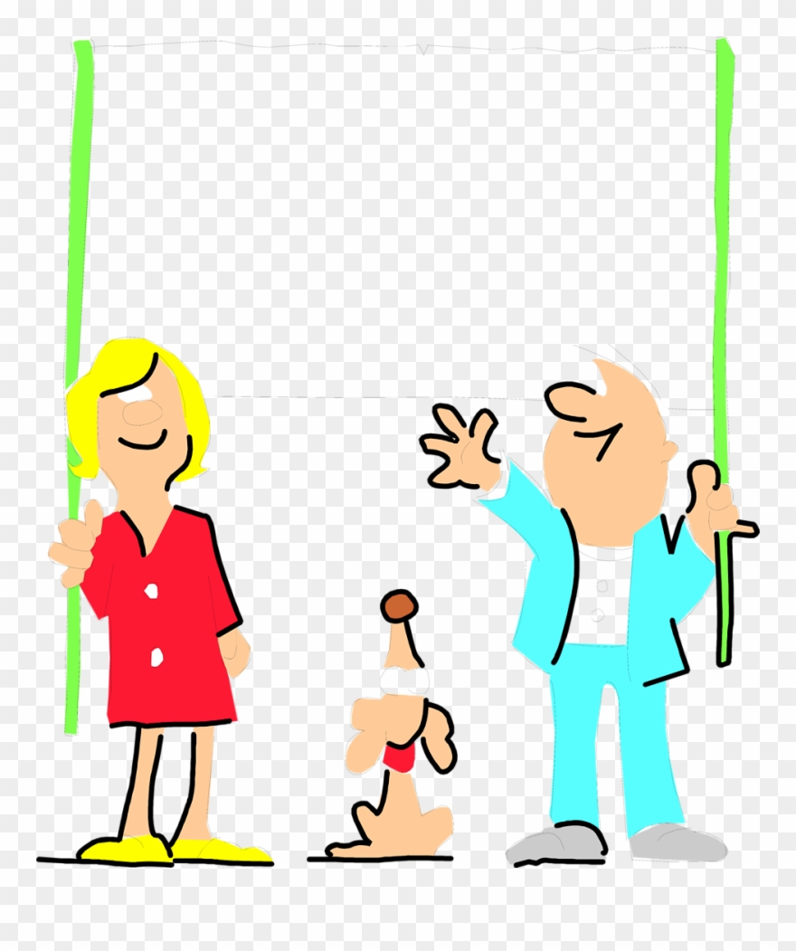Download Clip Art Royalty Free Library Goldberg Swirl - Man And Woman Holding Sign Clipart - Png Download