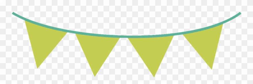 Pennant Banner Clipart - Green Flag Banner Png Transparent Png