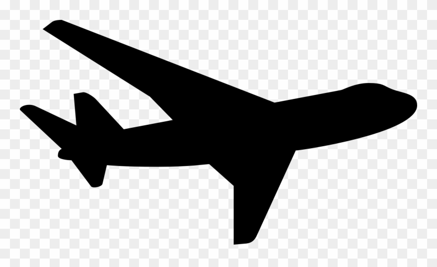 Airplane Clip Flight - Airplane Silhouette Png Transparent Png