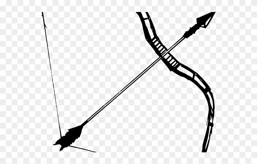 Banner Black And White Download Bow And Arrow Clipart - Bow And Arrow - Png Download