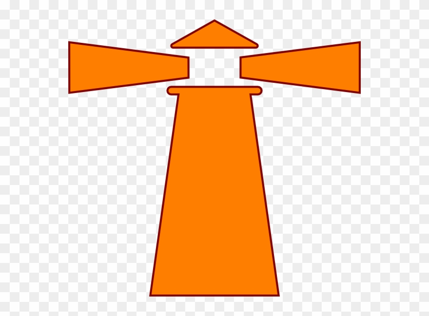 Clip Arts Related To - Orange Light House - Png Download